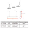 LIGNES52 60cm 18W Blanc