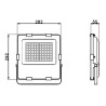 Projecteur TSG PRO 100W 15000Lm PIR