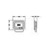 Projecteur 20W Ultra plat Noir