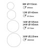 Downlight SDL39 18W